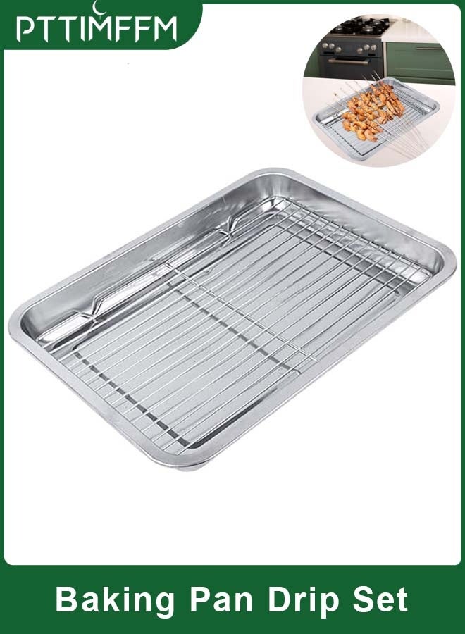 بتيمفم الصاني الخبز من الفولاذ المقاوم للصدأ ومجموعة الرف - Image 1